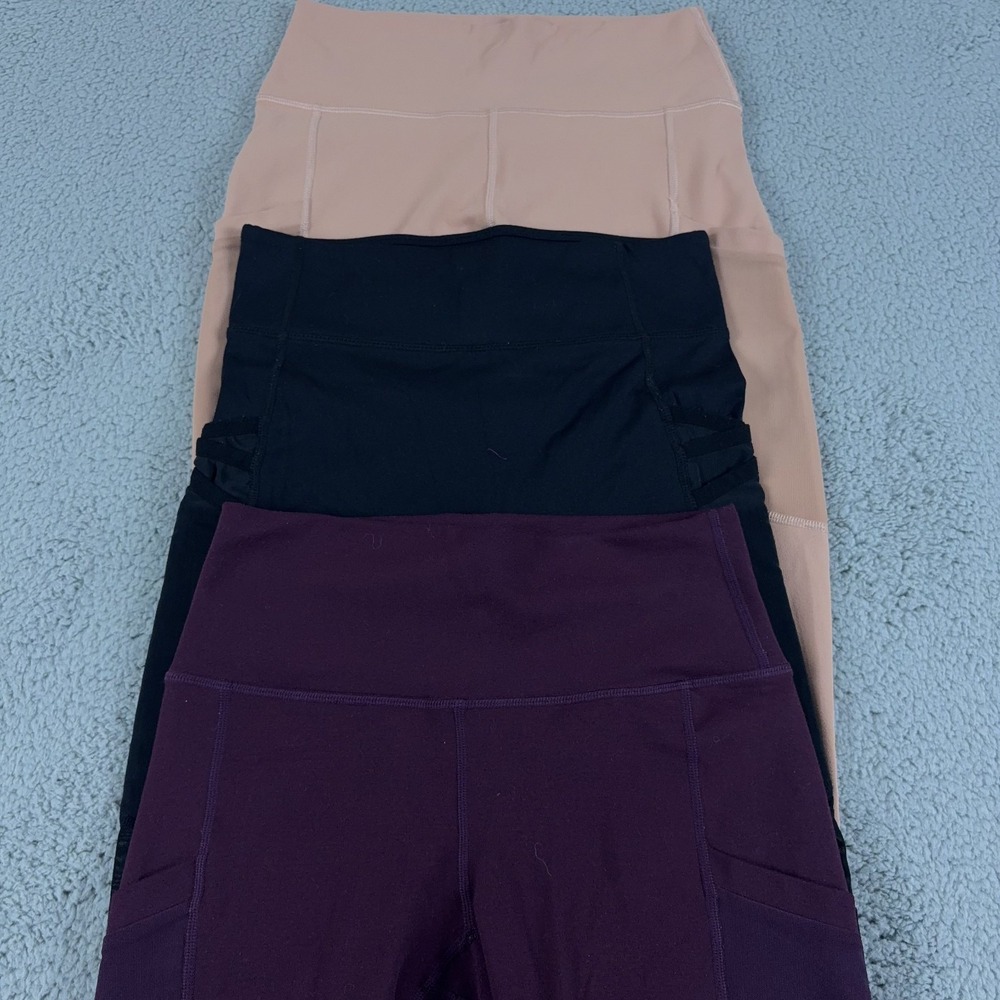 LOT OF 3 Fabletics Leggings Womens XS Powerhold Trinity Motion365 Mid Rise 7/8